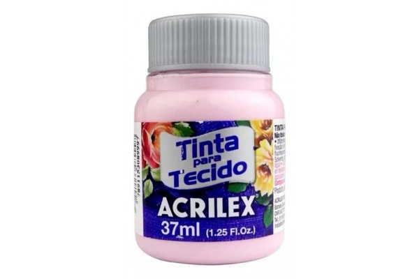 TINTA TECIDO FOSCA 37 ML ROSA INGLESA ACRILEX